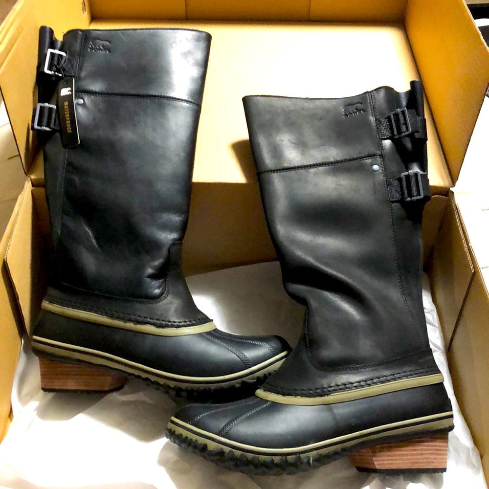 Sorel Slimpack Riding Tall II Waterproof, Black